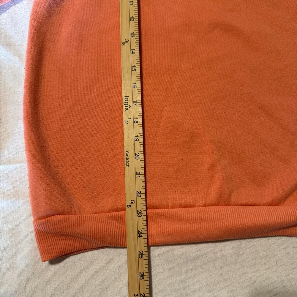 SHEIN Orange‎ Crewneck Sweater Good things are Coming Women’s Size Small - Picture 3 of 7